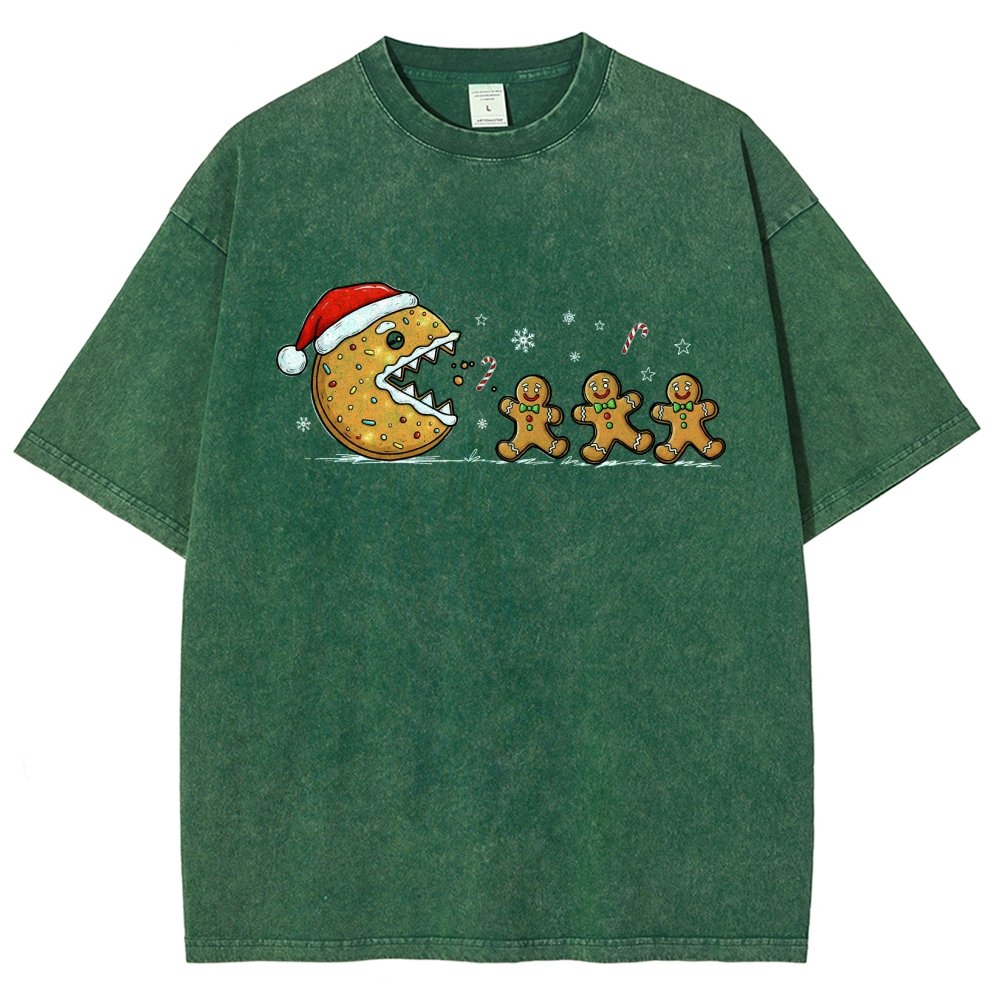 Christmas Cookie Vintage Distressed T-shirt