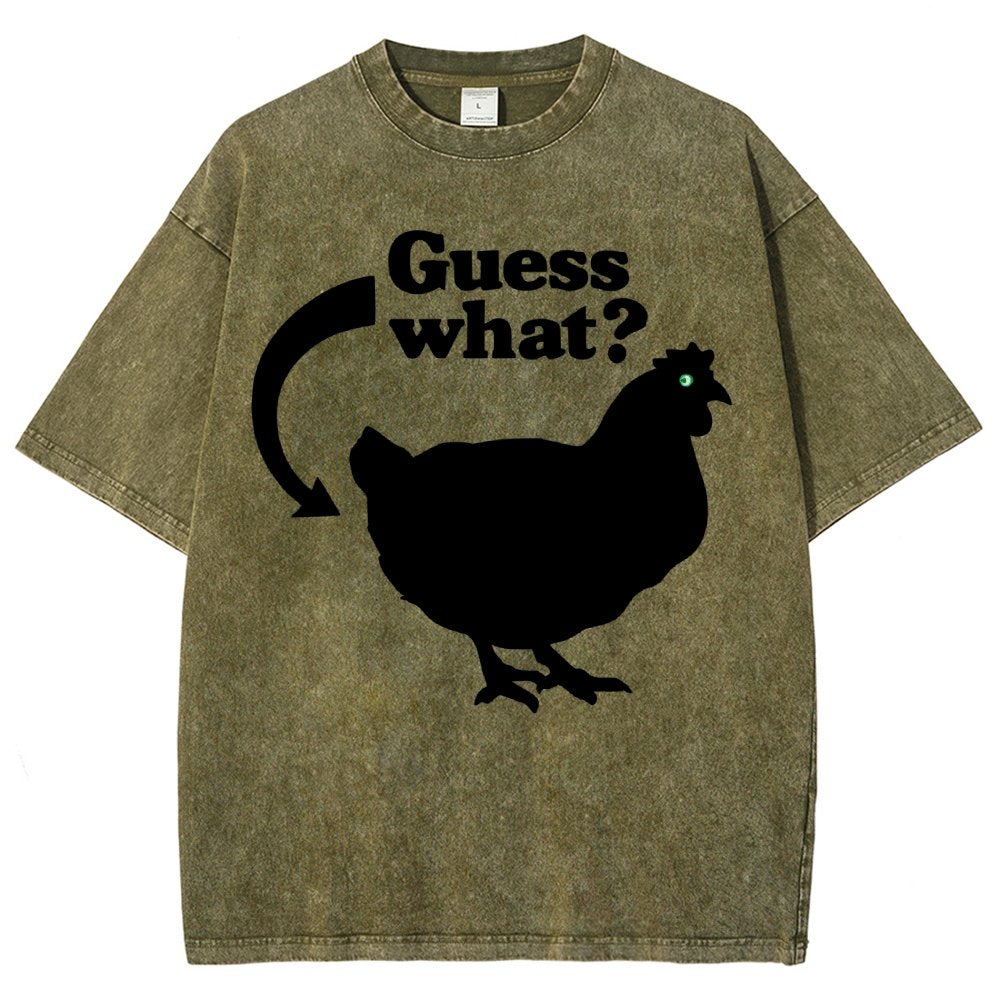 Chicken Butt Vintage Distressed T-shirt