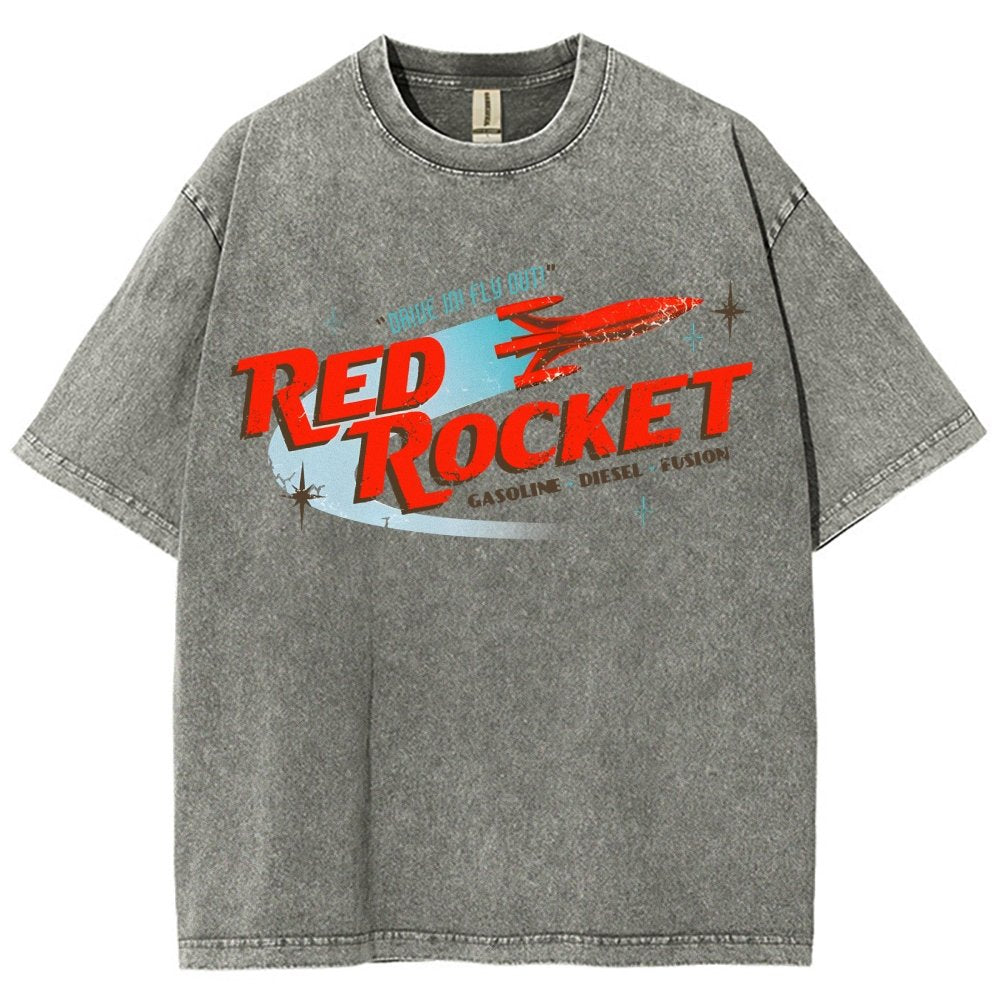 Red Rocket Vintage Distressed T-shirt