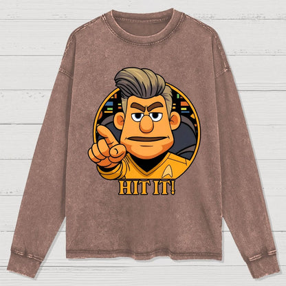 Hit It Washed Long Sleeve Tee