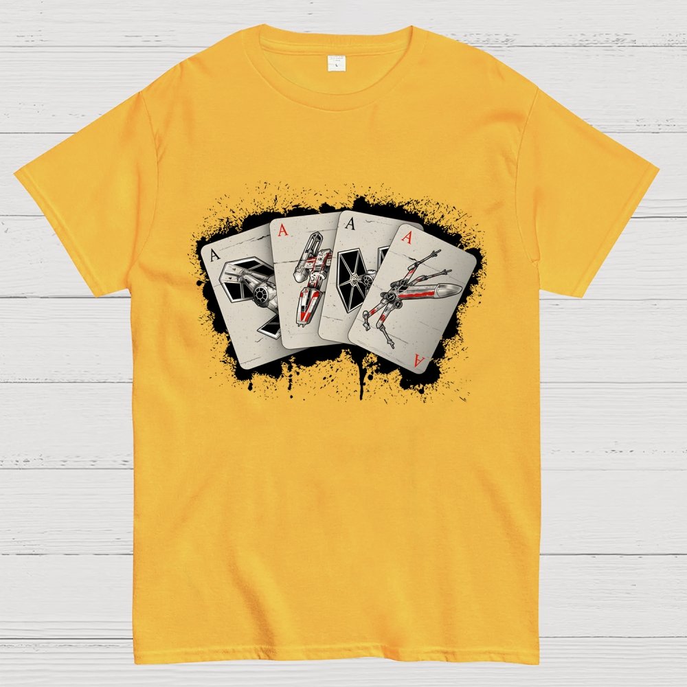 Spaceship Poker Geek T-Shirt
