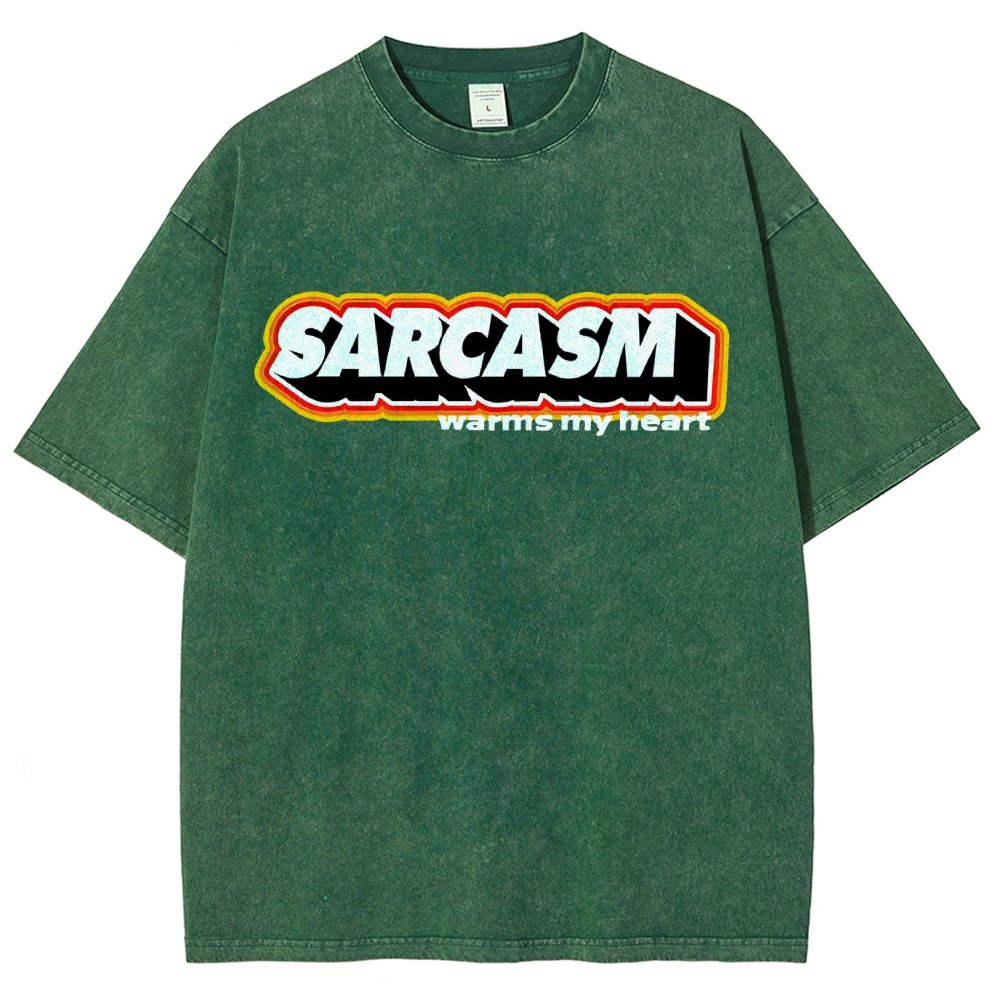Sarcasm Warms My Heart Vintage Distressed T-shirt