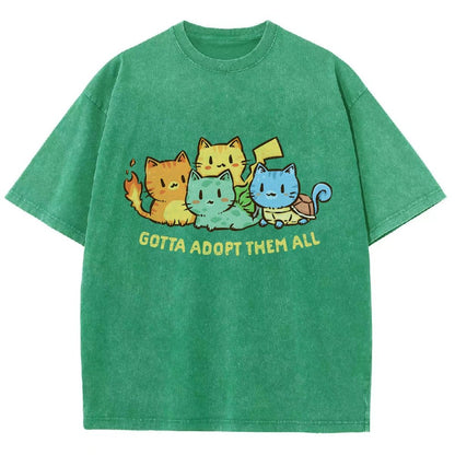 Gotta Collect Them All Vintage Distressed T-shirt