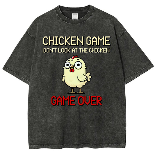 Chicken Game Vintage Washed T-shirt