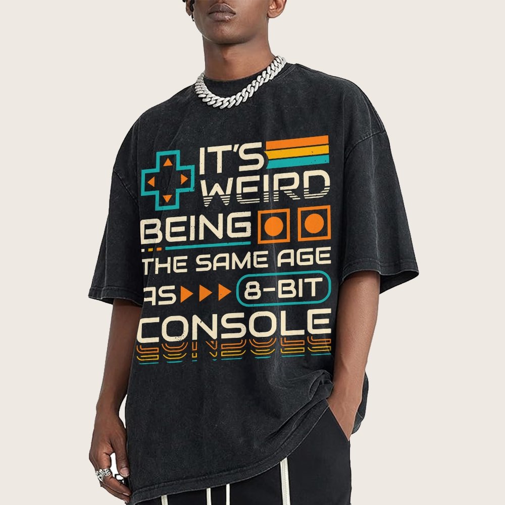 8-Bit Aged Vintage Distressed T-shirt