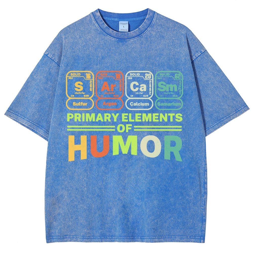 Primary Elements Of Humor Vintage Distressed T-shirt