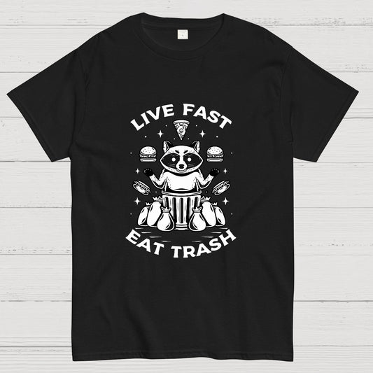 Live Fast Eat Trash Geek T-Shirt
