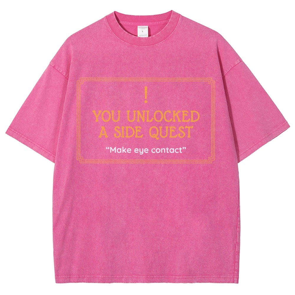 Unlocked Side Quest Vintage Distressed T-shirt
