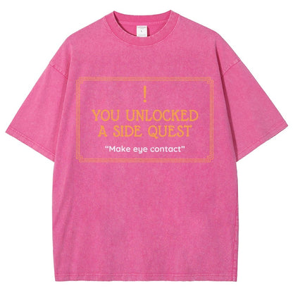Unlocked Side Quest Vintage Distressed T-shirt