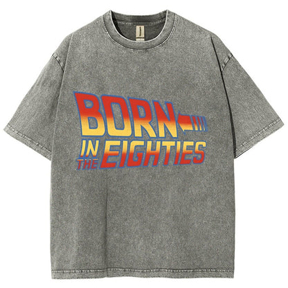 Born In The Eighties Vintage Distressed T-shirt