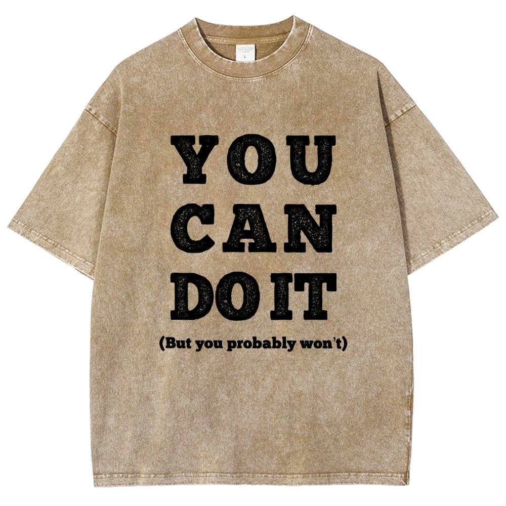You Can Do It Vintage Distressed T-shirt