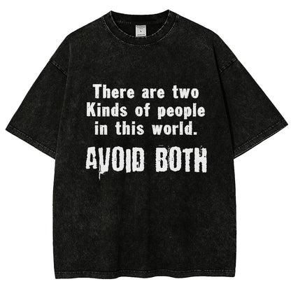 There Are Two Kinds Of People In This World Vintage Distressed T-shirt