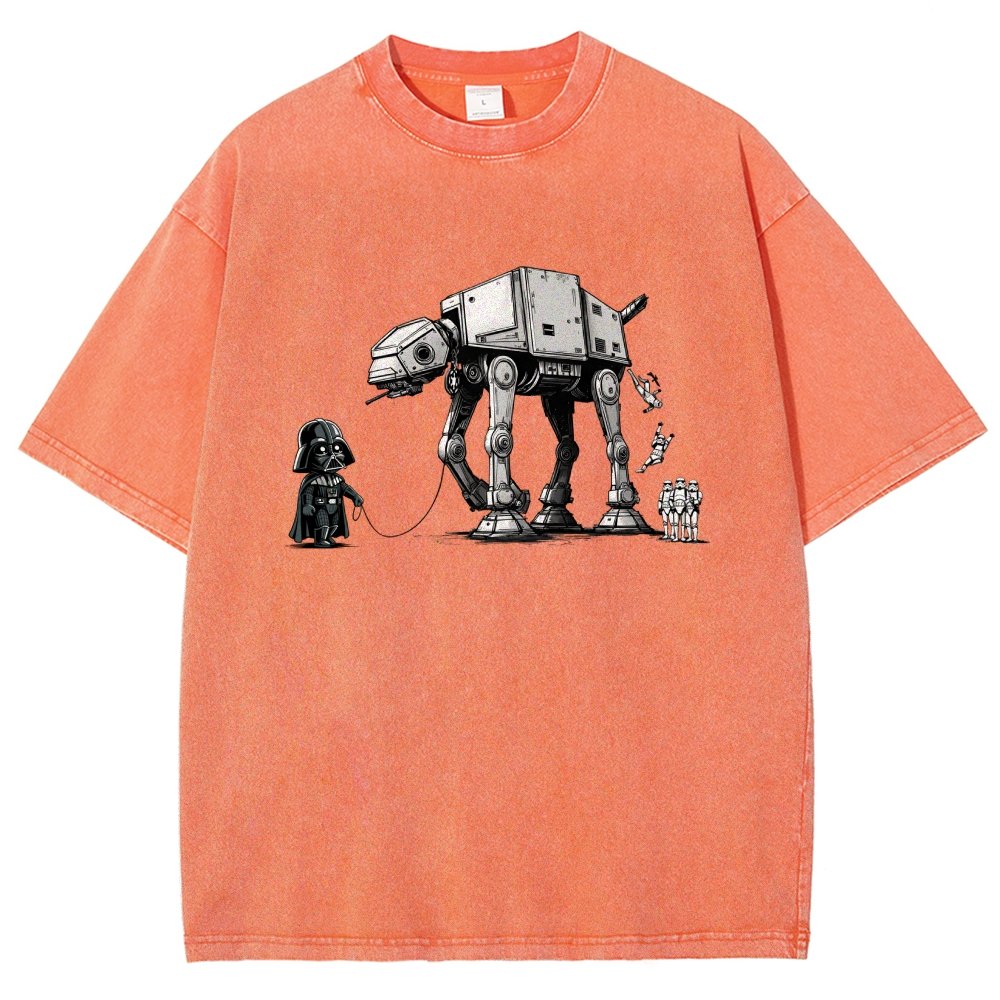 The villain and his adorable steel pet Vintage Distressed T-shirt