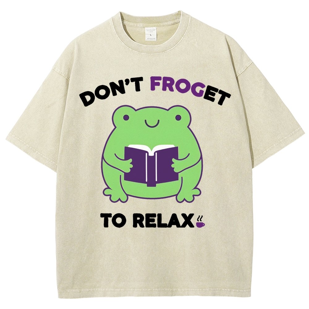 Don't Froget to Relax Vintage Distressed T-shirt