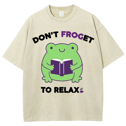 Don't Froget to Relax Vintage Distressed T-shirt
