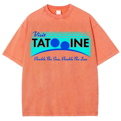 Double The Sun  Double The Fun Vintage Distressed T-shirt