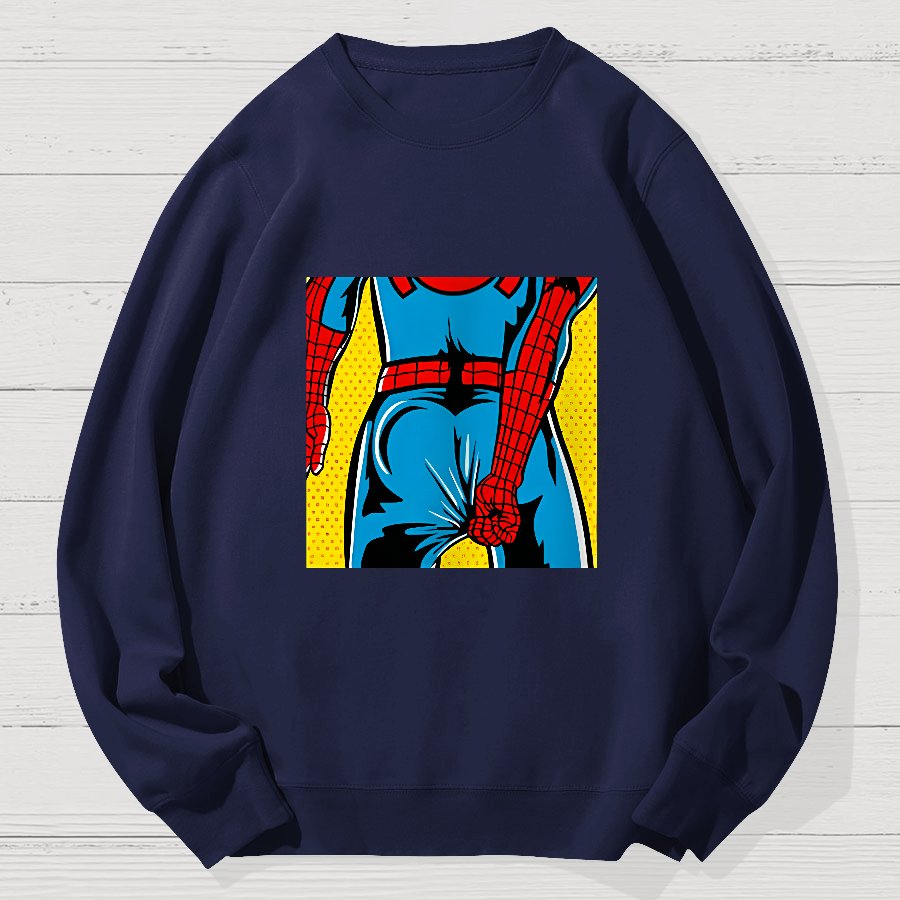 Funny Back Geek Cotton Sweatshirt