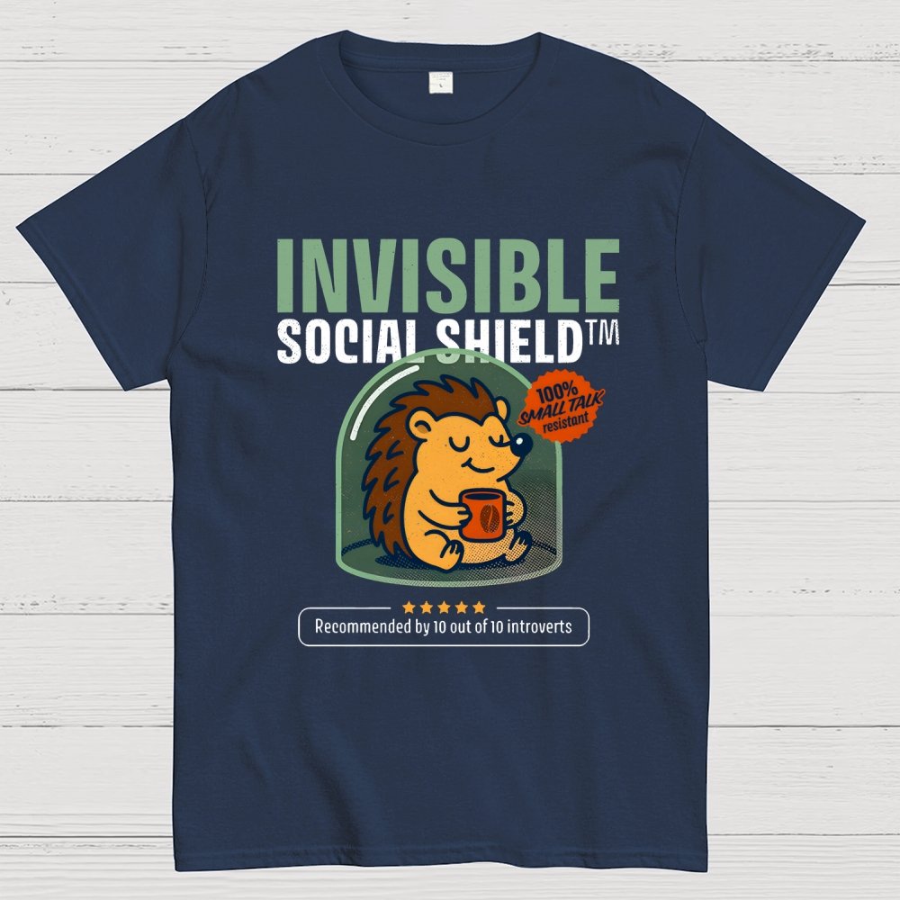 Invisible Social Shield Geek T-Shirt