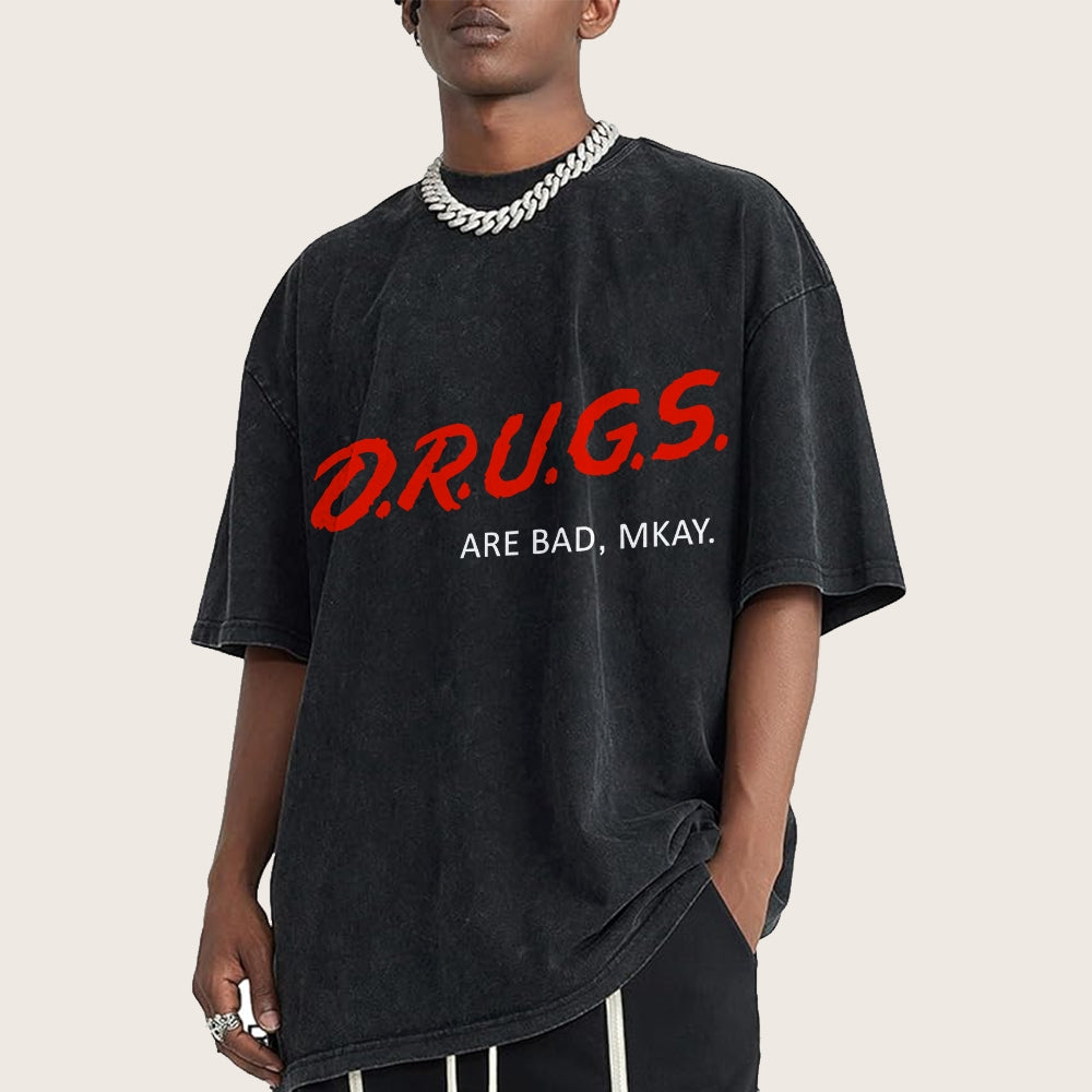 Drugs are Bad Vintage Distressed T-shirt