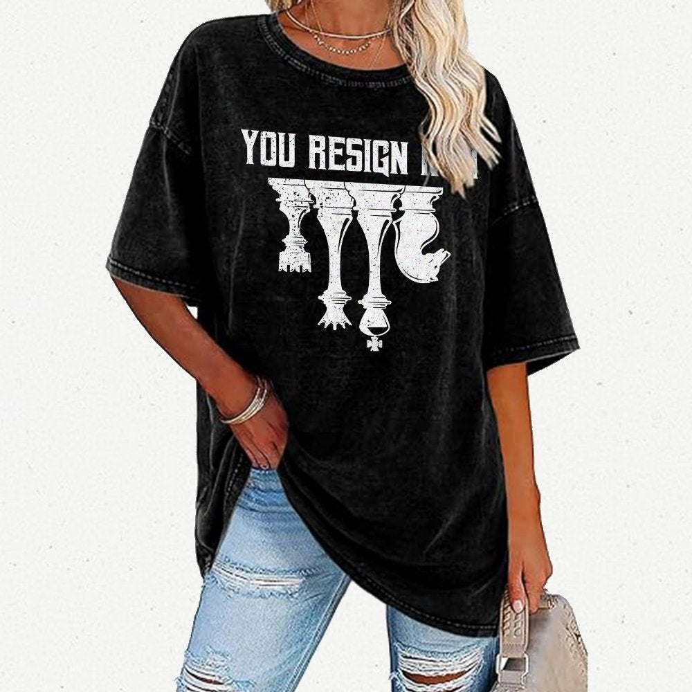 Chess You Resign Now Vintage Distressed T-shirt