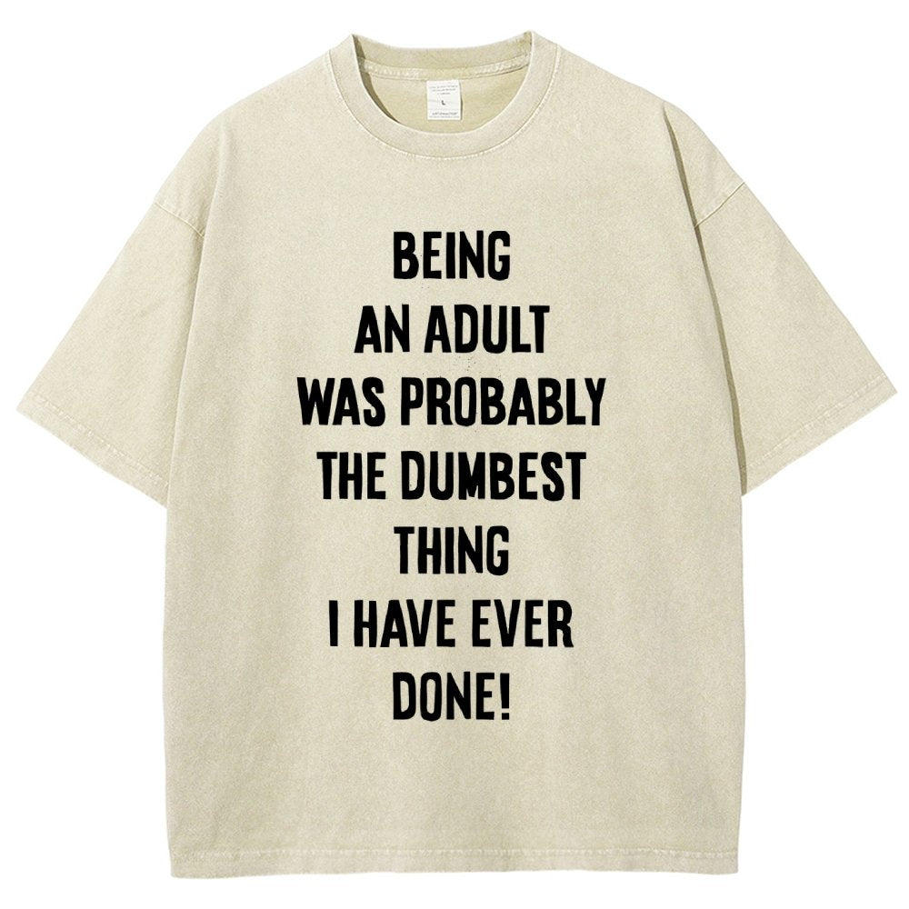 The Dumbest Thing Vintage Distressed T-shirt