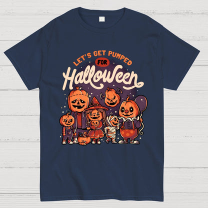 Pumped for Halloween - Cute Pumpkin Geek T-Shirt