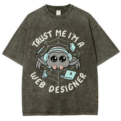 TRUST ME I'M A WEB DESIGNER Vintage Distressed T-shirt