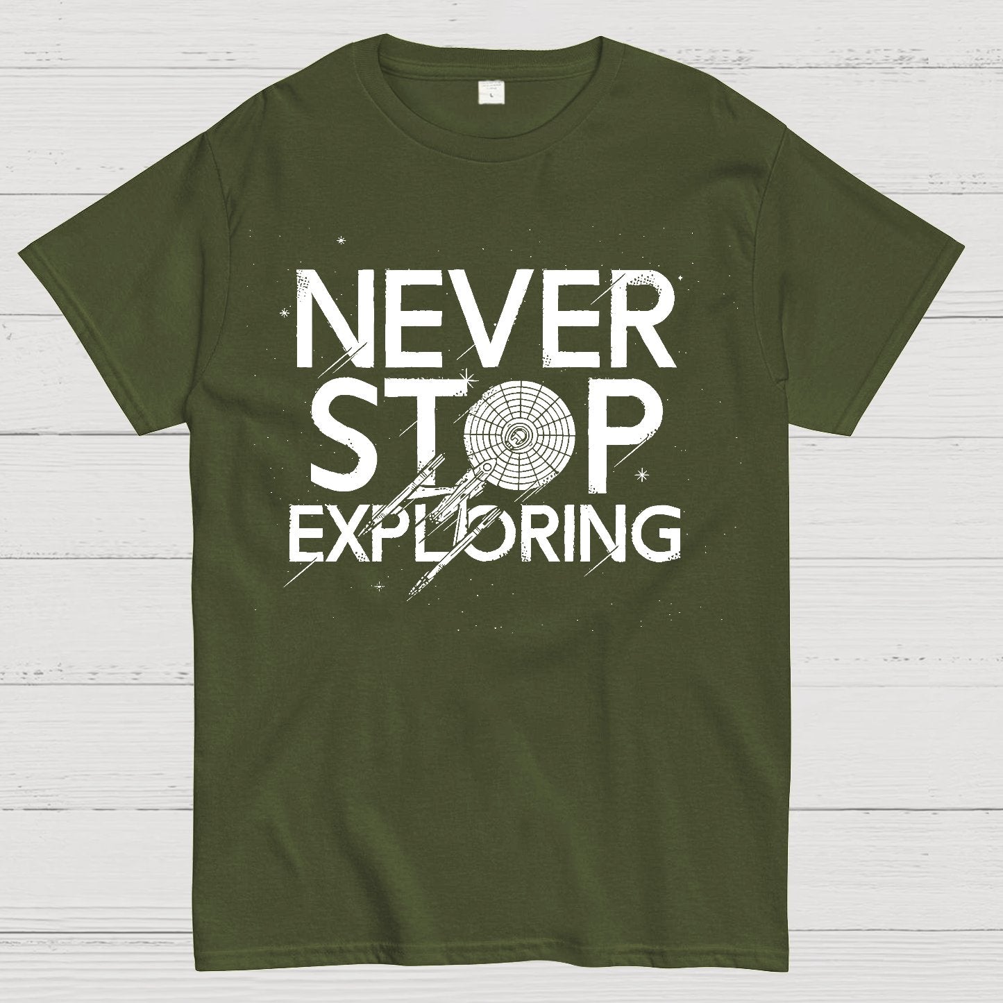Never Stop Exploring Geek T-Shirt