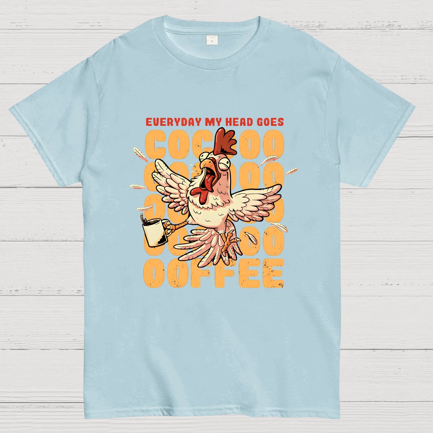 Cocoffee Funny Chicken Nerdy T-Shirt