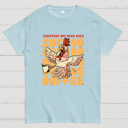 Cocoffee Funny Chicken Nerdy T-Shirt