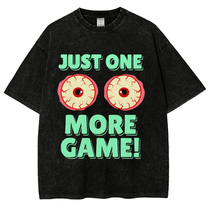 One More Game  Vintage Distressed T-shirt