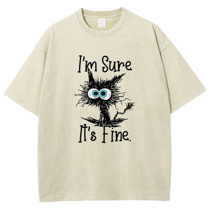 I’M Sure It’S Fine Vintage Distressed T-shirt