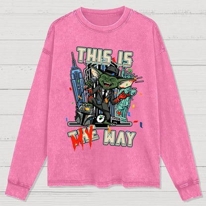 My WAY Washed Long Sleeve Tee
