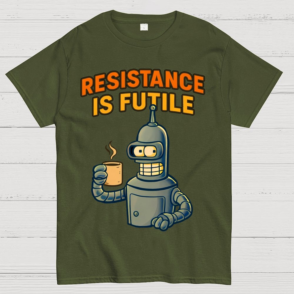 Rebellion Coffee Is Futile Geek T-Shirt