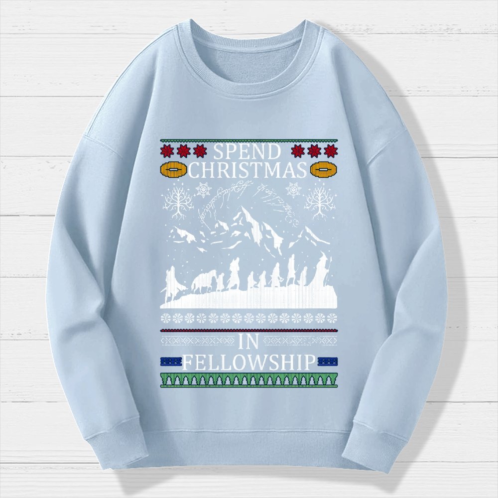 Spent Christmas in Group Geek Cotton Sweatshirt