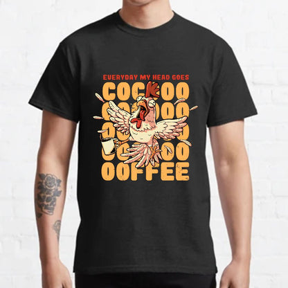 Cocoffee Funny Chicken Nerdy T-Shirt