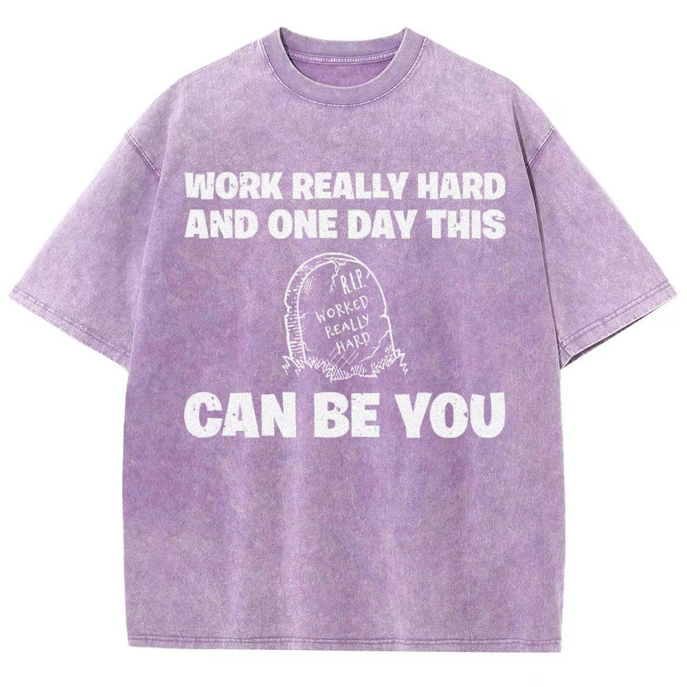 R.I.P. Worked Really Hard Vintage Distressed T-shirt