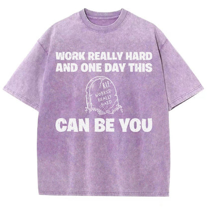 R.I.P. Worked Really Hard Vintage Distressed T-shirt