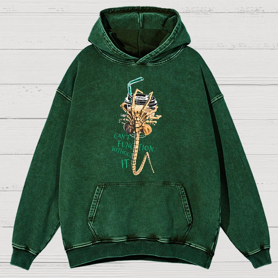 Can't Function Without It Vintage Distressed Hoodie