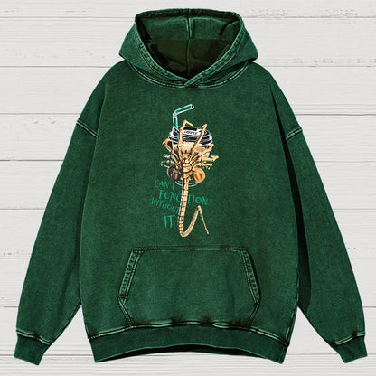 Can't Function Without It Vintage Distressed Hoodie