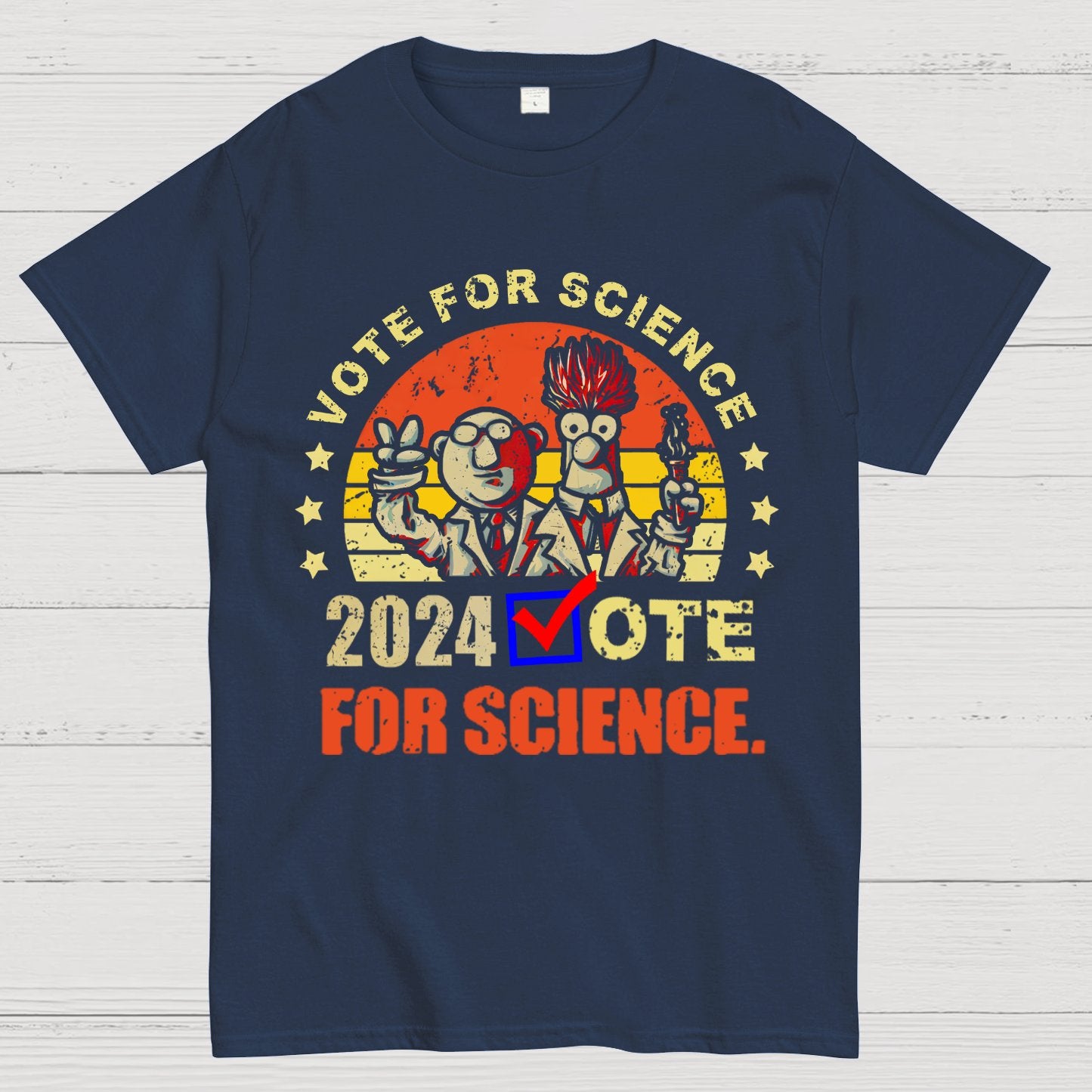 Vote For Science In 2024 Geeky T-Shirt