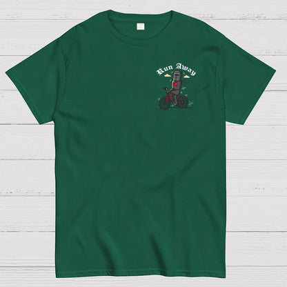 Run Away Front And Back Printing Geek T-Shirt