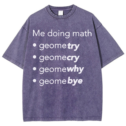 Me Doing Math Vintage Distressed T-shirt