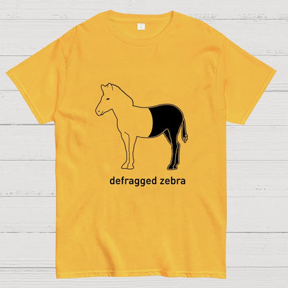 Defragged Zebra IT Geek T-Shirt