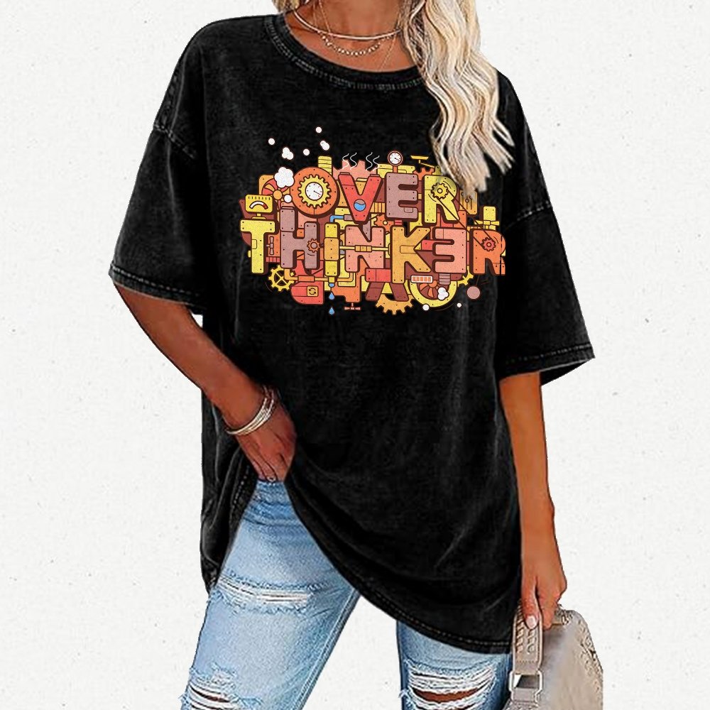 The Overthinker! Vintage Distressed T-shirt