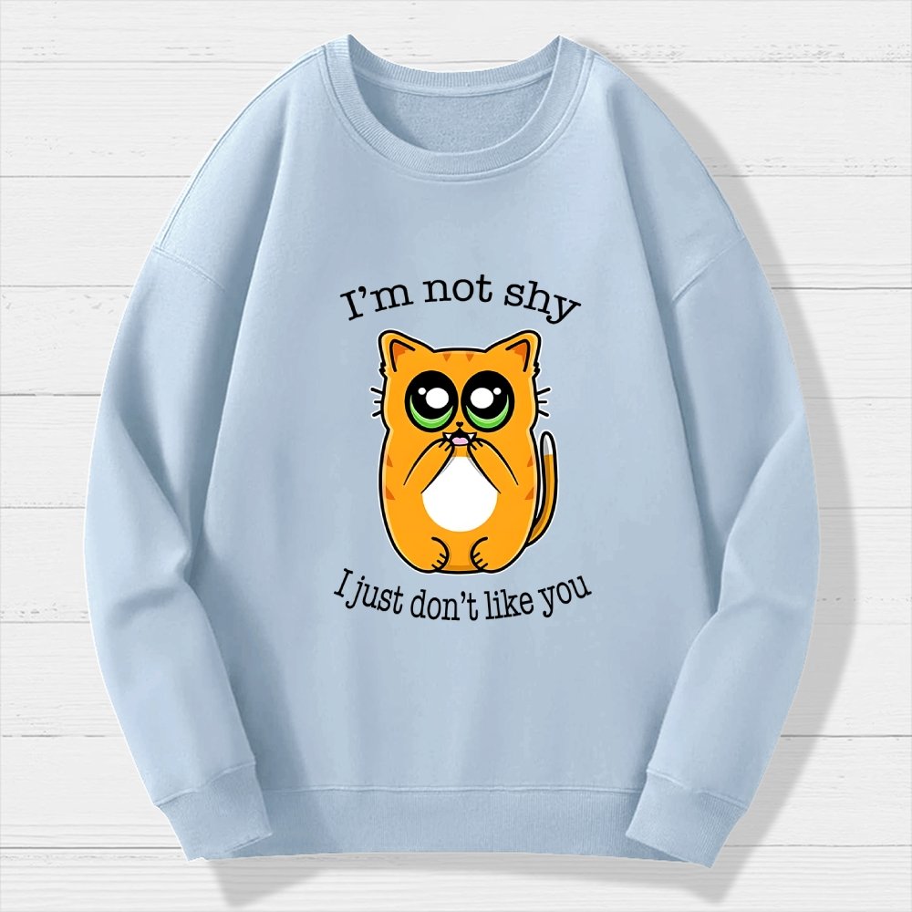 Not Shy Geek Cotton Sweatshirt
