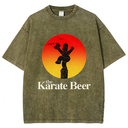 The Karate Beer Vintage Distressed T-shirt
