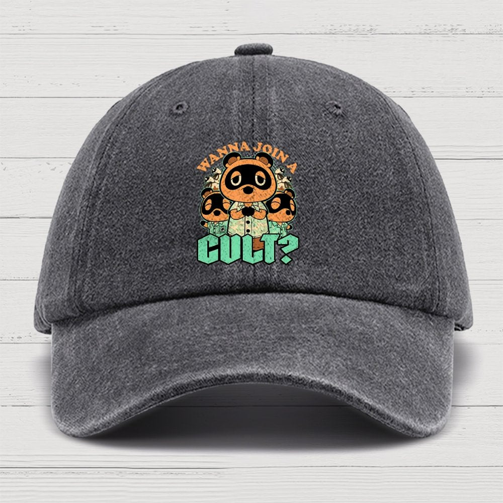 Raccoon Island Cult Cotton Hat