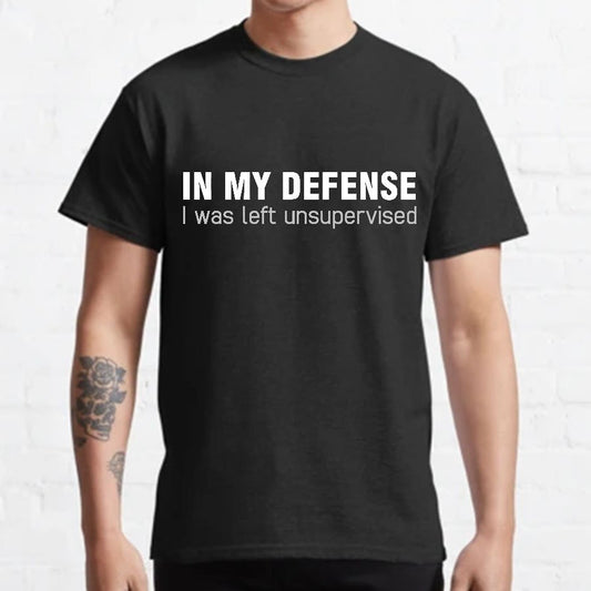 I Was Left Unsupervised Geeky T-Shirt