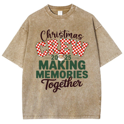 Retro Family Christmas Vintage Distressed T-shirt